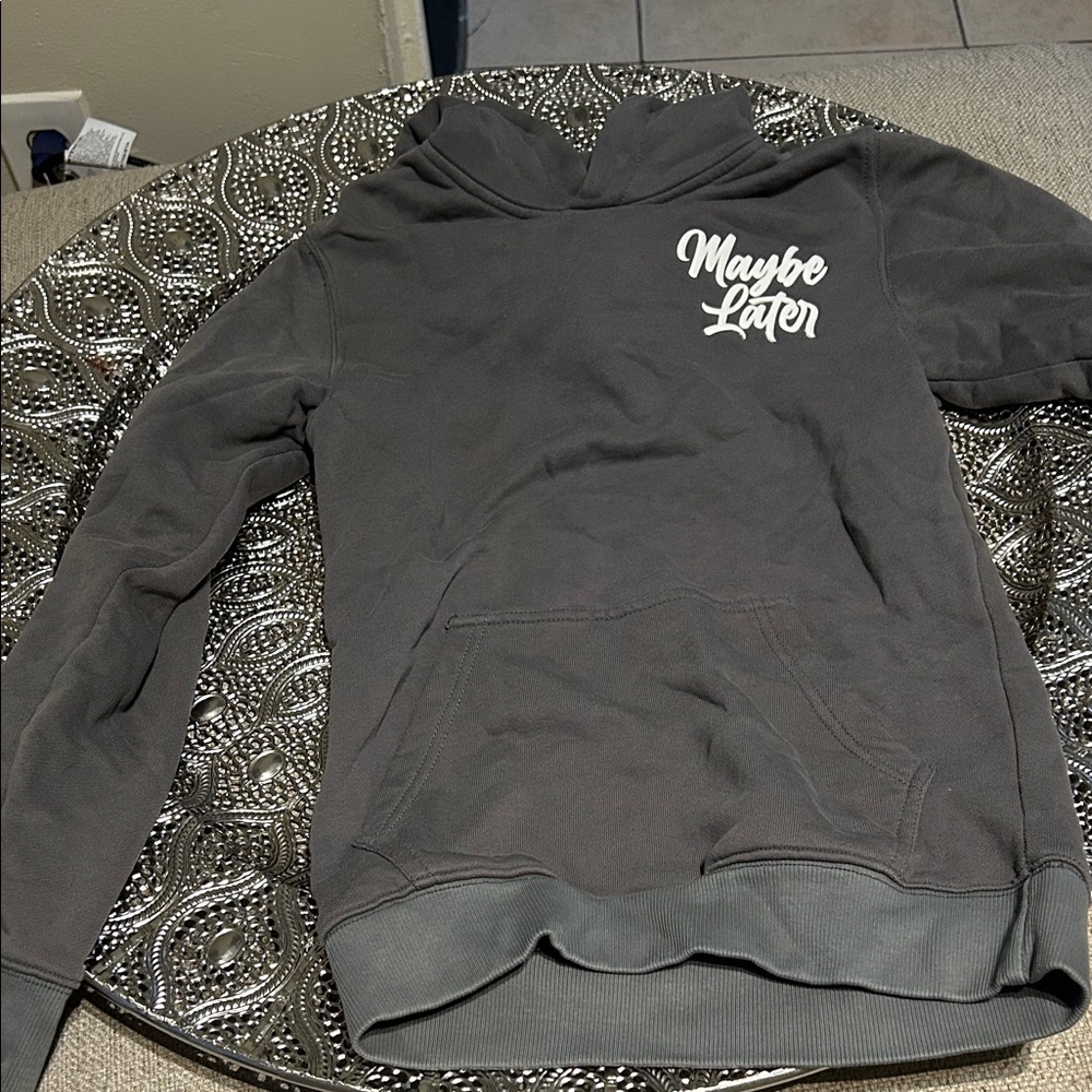 Paradox Maybe Later Charcoal Hoodie